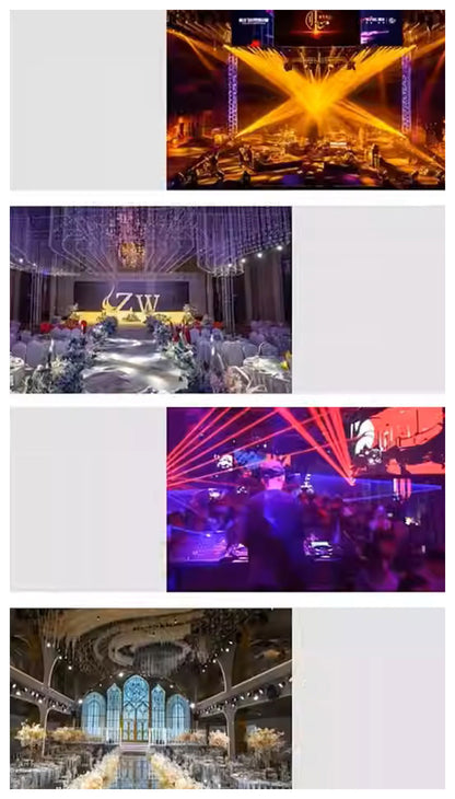 ضوء شعاع بصري LED بقوة 200 واط من CRONY مع حلقة فتحة