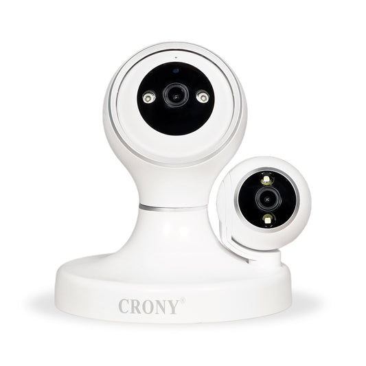 كاميرا أمان CRONY PT340A-PW-4MP-WiFi خارجية داخلية واي فاي IP68 مقاومة للماء كاميرا مراقبة مع كشف الحركة تتبع الإنسان رؤية ليلية ملونة كاملة 1080P كاميرا لاسلكية لأمن المنزل