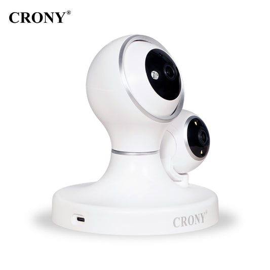 كاميرا أمان CRONY PT340A-PW-4MP-WiFi خارجية داخلية واي فاي IP68 مقاومة للماء كاميرا مراقبة مع كشف الحركة تتبع الإنسان رؤية ليلية ملونة كاملة 1080P كاميرا لاسلكية لأمن المنزل