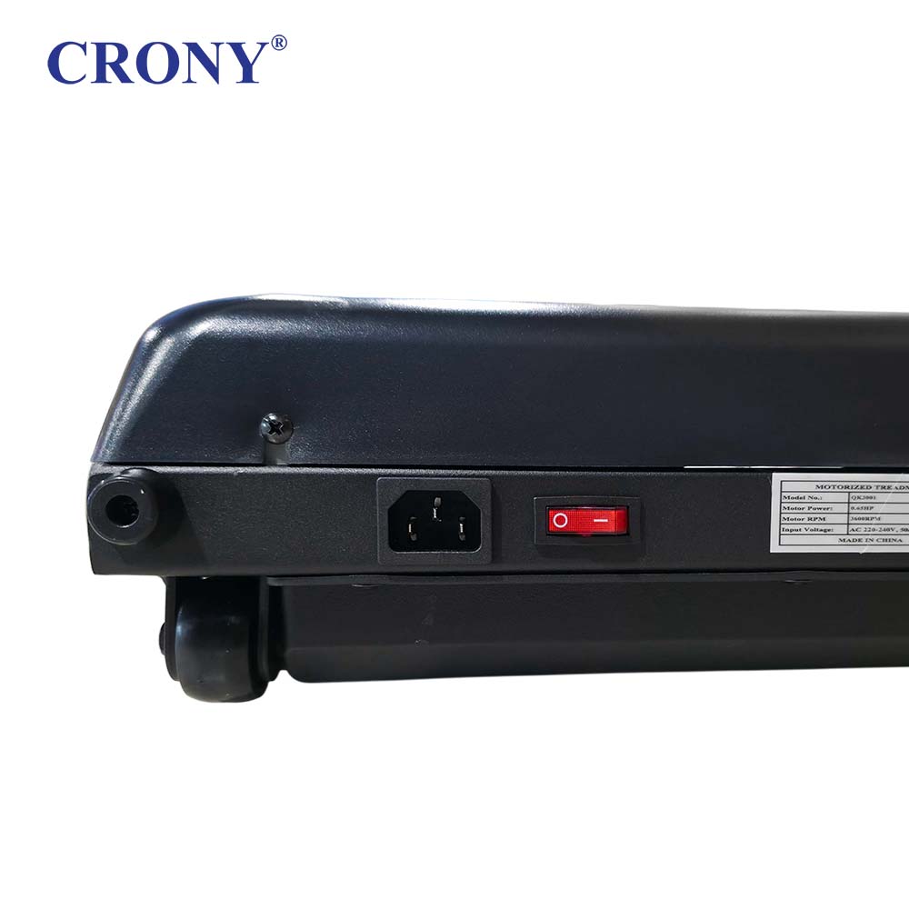 CRONY QK-3001 Electric Walking Machine, 1.3HP Peak Motor, 1–6 km/h Speed, LED Display, Remote Control, Bluetooth App, 100kg Weight Capacity, Compact Treadmill for Home & Office