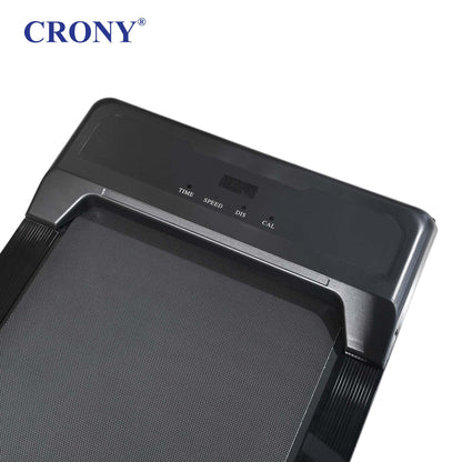 CRONY QK-3001 Electric Walking Machine, 1.3HP Peak Motor, 1–6 km/h Speed, LED Display, Remote Control, Bluetooth App, 100kg Weight Capacity, Compact Treadmill for Home & Office