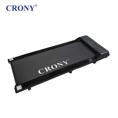 CRONY QK-3001 Electric Walking Machine, 1.3HP Peak Motor, 1–6 km/h Speed, LED Display, Remote Control, Bluetooth App, 100kg Weight Capacity, Compact Treadmill for Home & Office
