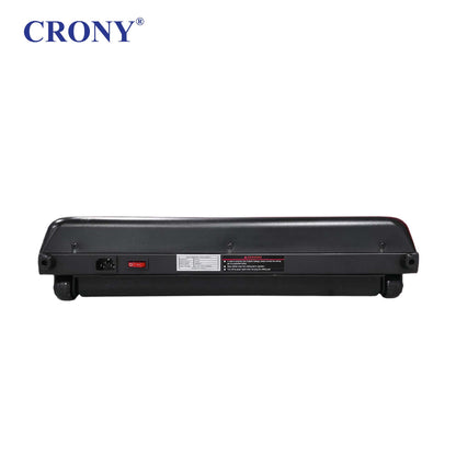 CRONY QK-3001 Electric Walking Machine, 1.3HP Peak Motor, 1–6 km/h Speed, LED Display, Remote Control, Bluetooth App, 100kg Weight Capacity, Compact Treadmill for Home & Office