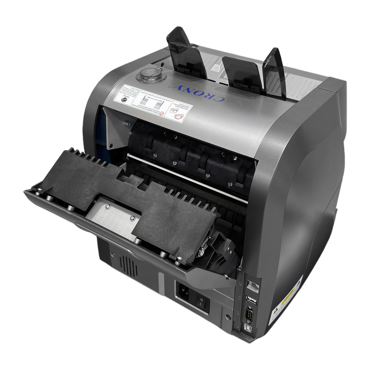 جهاز فرز النقود CRONY SH-209Q متعدد القيم مع طابعة مدمجة بسرعة 1500 ورقة في الدقيقة، كشف بالأشعة فوق البنفسجية والمغناطيسية والحرارية والأشعة تحت الحمراء، شاشة عرض TFT بحجم 7.84 بوصة