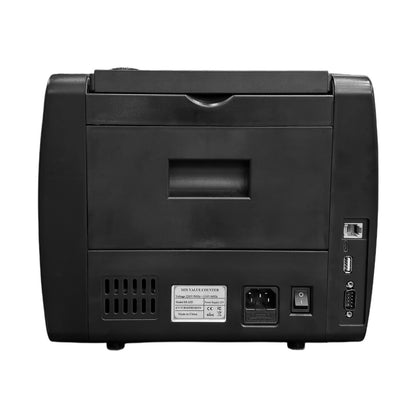 عداد النقود CRONY SH-23D بشاشة لمس TFT بحجم 4.3 بوصة مع كشف الأشعة فوق البنفسجية والمغناطيسية والمطيافية تحت الحمراء، منفذ USB من نوع C، منفذ شبكة، دعم الطابعة، وتخصيص العملات