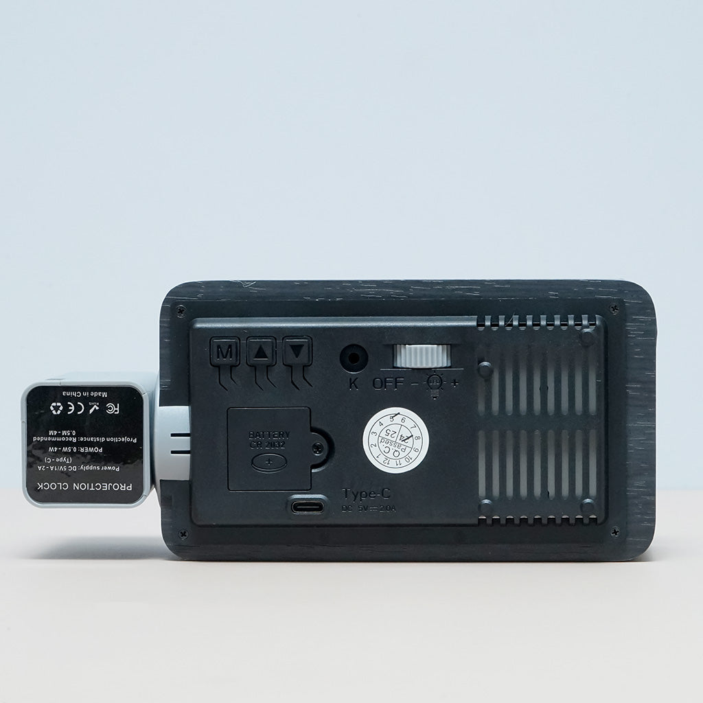 ساعة عرض خشبية سوداء CRONY T009