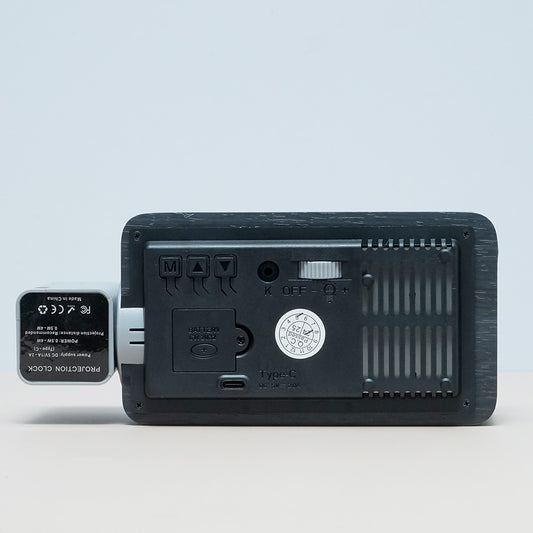 ساعة عرض خشبية سوداء CRONY T009