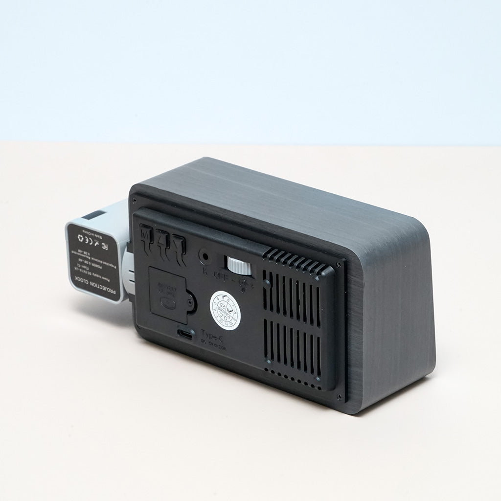 ساعة عرض خشبية سوداء CRONY T009