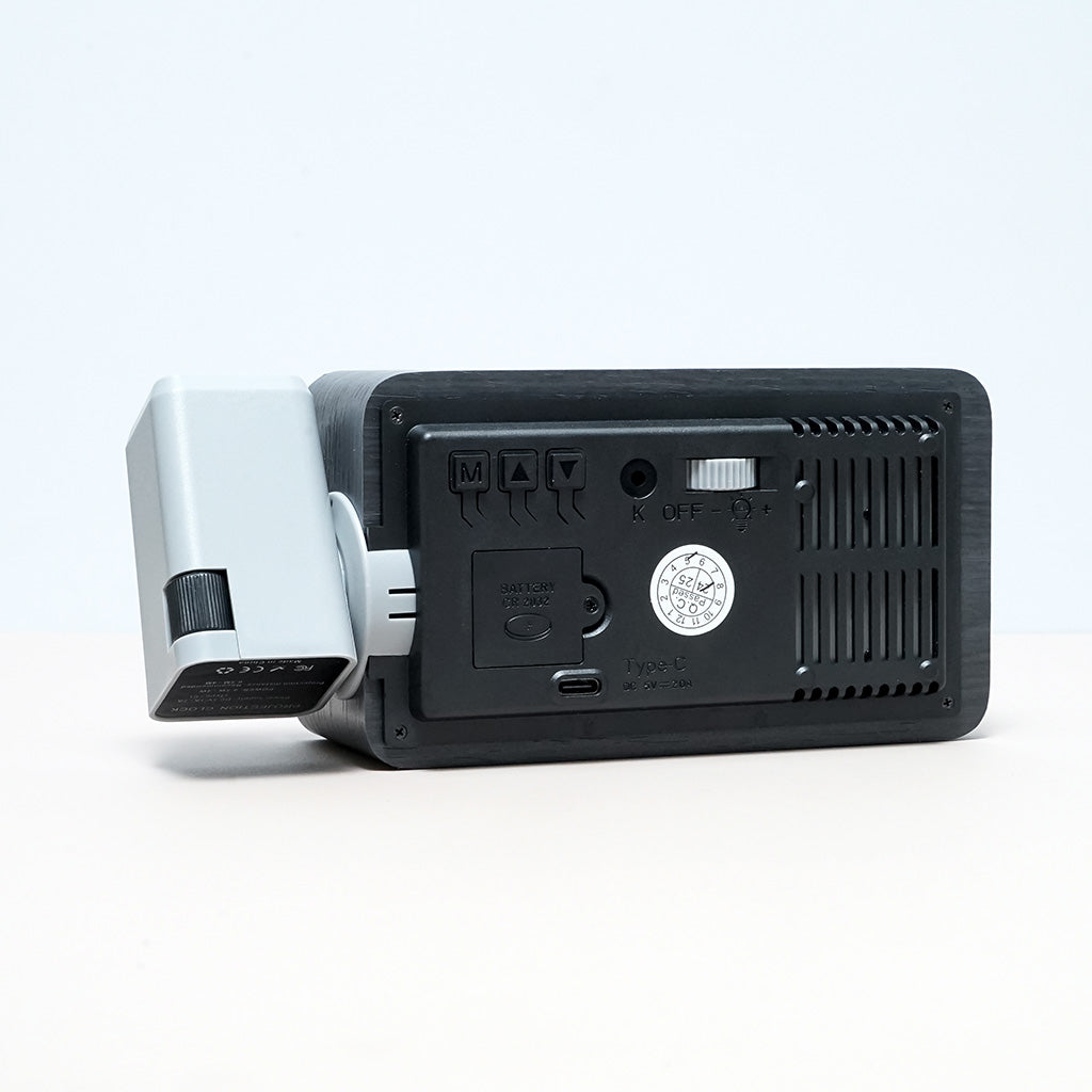 ساعة عرض خشبية سوداء CRONY T009