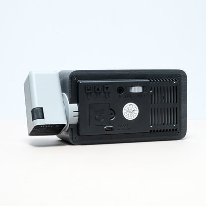 ساعة عرض خشبية سوداء CRONY T009