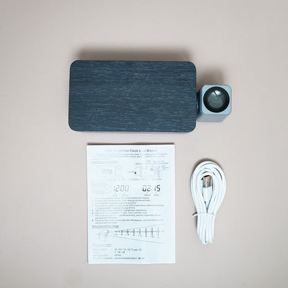 ساعة عرض خشبية سوداء CRONY T009