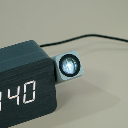 ساعة عرض خشبية سوداء CRONY T009