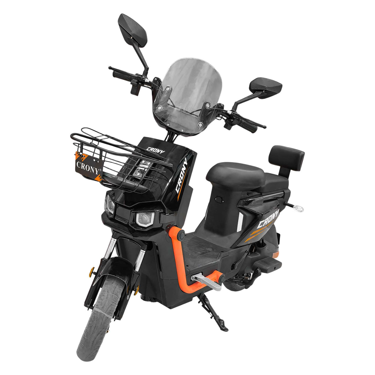 CRONY T10 Tank Electric Scooter, 800W Motor, 48V 20Ah Detachable Battery, 40–60 km/h Top Speed, 40–50 km Range, Dual Seat, Front & Rear Suspension, LCD Display, Front Basket & Bluetooth Speaker