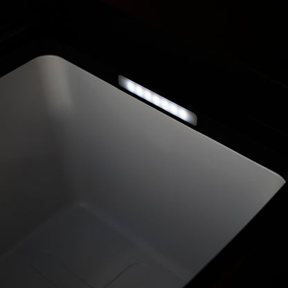 ثلاجة سيارة محمولة CRONY TSL35 بسعة 35 لتر شاشة LED ضوضاء منخفضة متينة للاستخدام على 12 فولت 24 فولت والمنزل