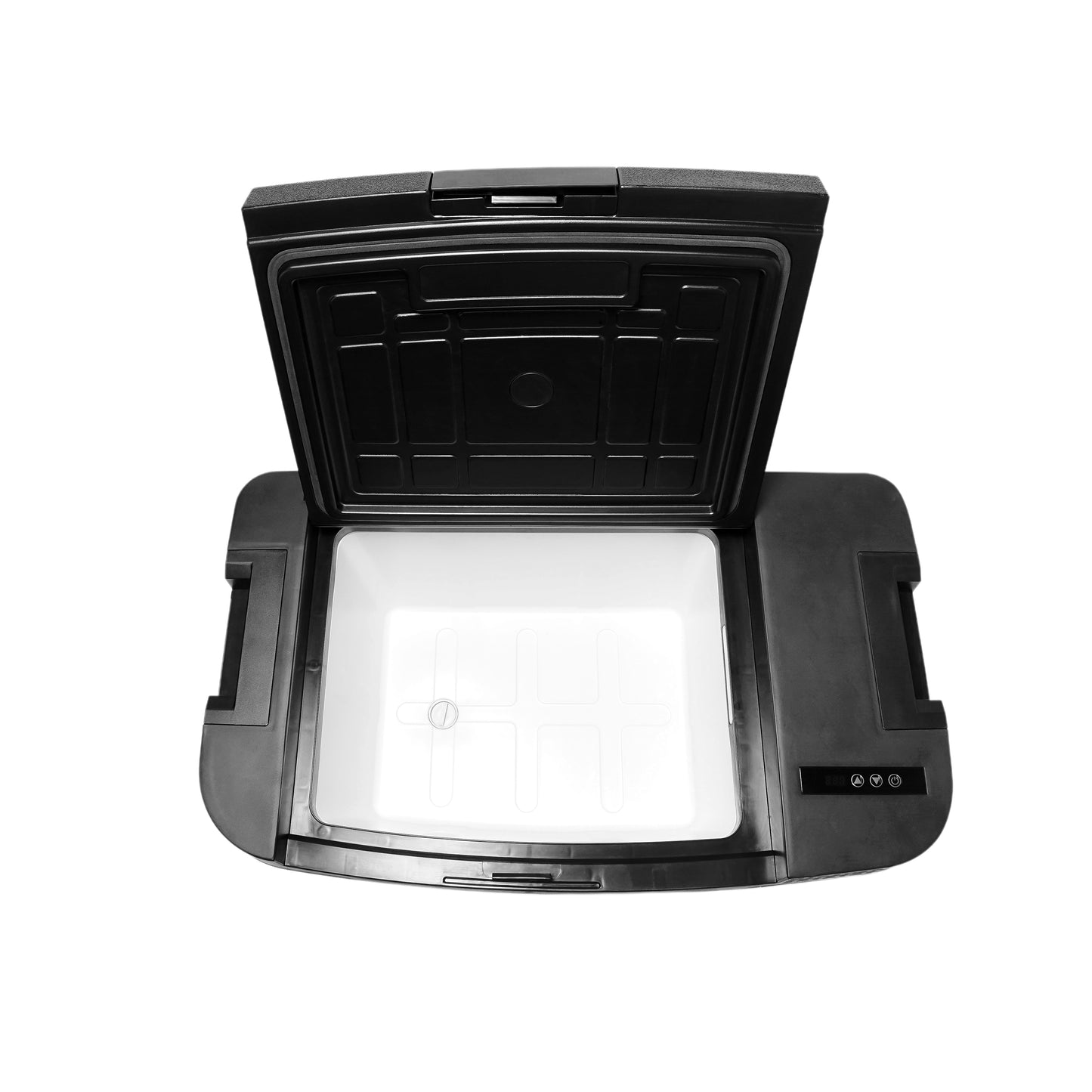 ثلاجة سيارة محمولة CRONY TSL35 بسعة 35 لتر شاشة LED ضوضاء منخفضة متينة للاستخدام على 12 فولت 24 فولت والمنزل