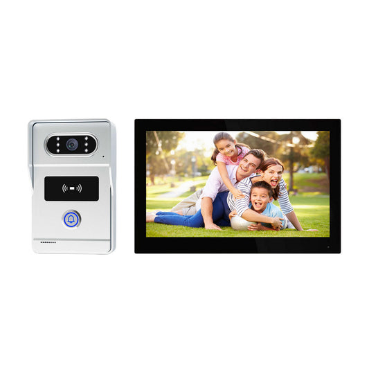 كروني توياتي75تي-إتش تي دي2 جرس باب فيديو سلكي بدقة AHD بحجم 7 إنش شاشة مراقبة 7 إنش كاميرا بدقة 2 ميجابكسل واي فاي مقاوم للماء صوت ثنائي الاتجاه رؤية ليلية