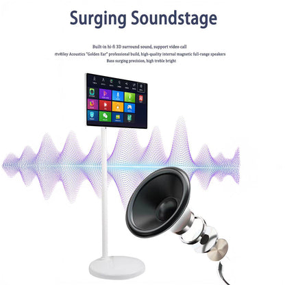 كروني TX24-1 شاشة ذكية تفاعلية متنقلة 24 بوصة 1080 × 1920 IPS شاشة دوارة بطارية 10000mAh