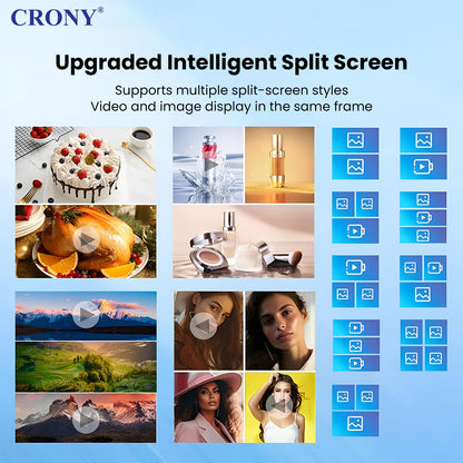 CRONY TX55-2 شاشة ذكية تفاعلية تعمل باللمس 55 بوصة 4K عرض ذكي أندرويد 11 لوحة LED مكبر صوت مزدوج للمكتب المدرسة المؤتمر