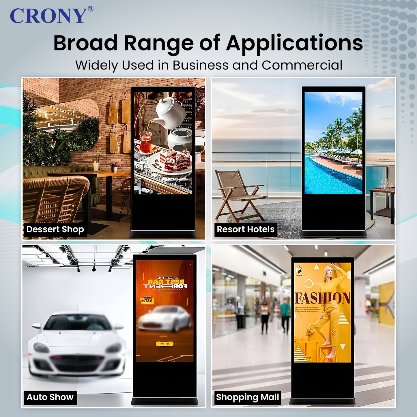 CRONY TX55-2 شاشة ذكية تفاعلية تعمل باللمس 55 بوصة 4K عرض ذكي أندرويد 11 لوحة LED مكبر صوت مزدوج للمكتب المدرسة المؤتمر