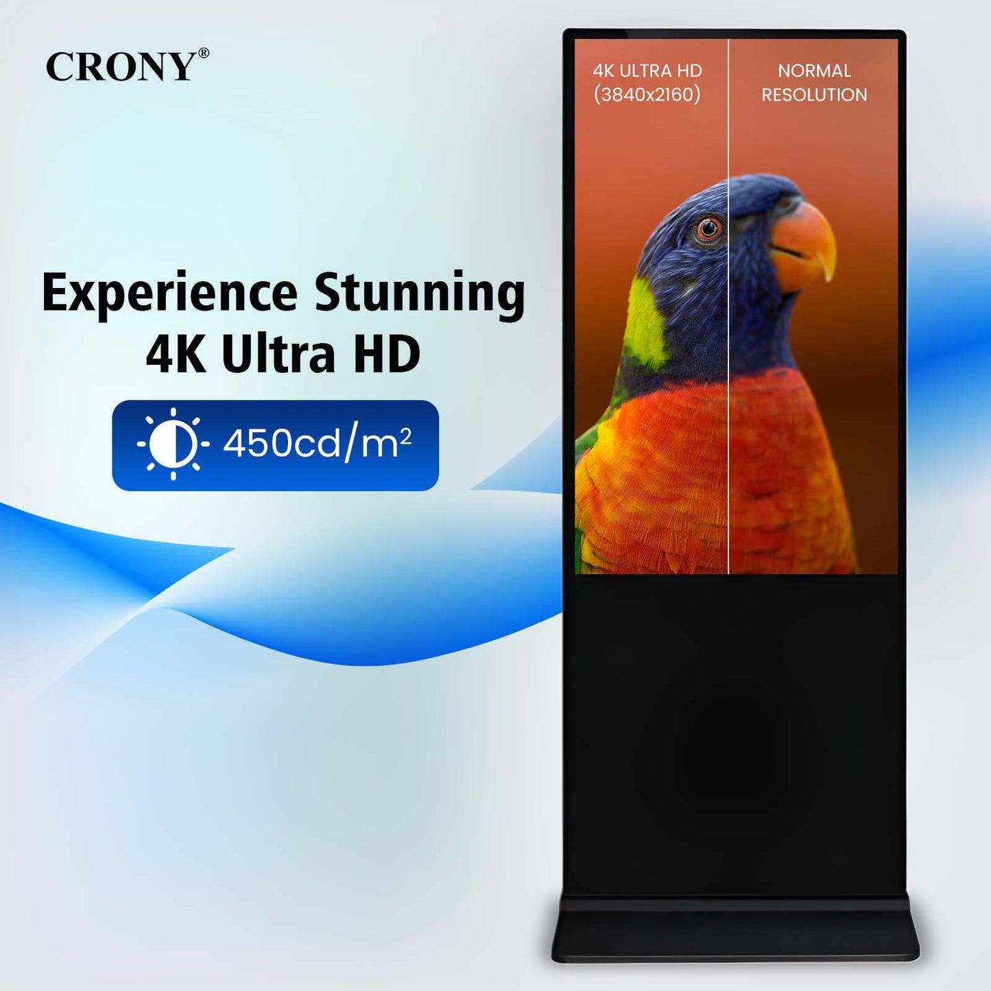 CRONY TX65-2 64inch Advertising machine Vertical Advertising display Android Smart Digital Signage