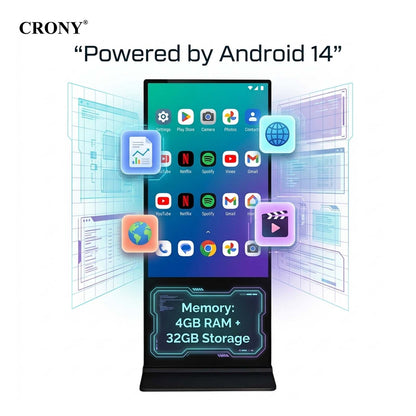 CRONY TX65-2 64inch Advertising machine Vertical Advertising display Android Smart Digital Signage
