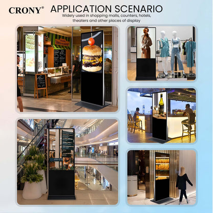 CRONY TX65-2 64inch Advertising machine Vertical Advertising display Android Smart Digital Signage