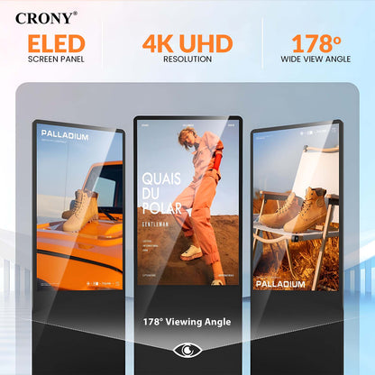CRONY TX65-2 64inch Advertising machine Vertical Advertising display Android Smart Digital Signage