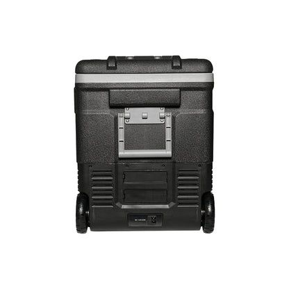 ثلاجة سيارة CRONY بسعة 45 لتر U45 ثلاجة سيارة 12 فولت/24 فولت للاستخدام المنزلي والسيارة مزدوجة -20°C تجميد لوحة LED محمولة بعجلات