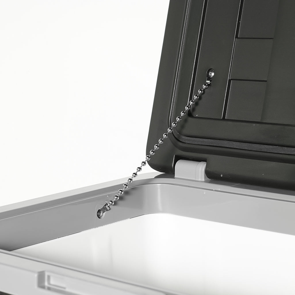 ثلاجة سيارة CRONY بسعة 45 لتر U45 ثلاجة سيارة 12 فولت/24 فولت للاستخدام المنزلي والسيارة مزدوجة -20°C تجميد لوحة LED محمولة بعجلات