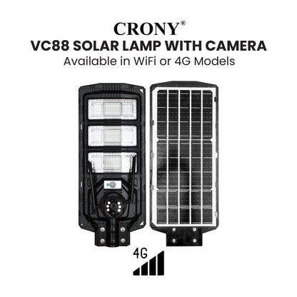 كاميرا CRONY VC88 4MP 1080P بالطاقة الشمسية مع اتصال 4G/Wi-Fi، وظيفة PTZ، رؤية ليلية بالأشعة تحت الحمراء، وتتبع الأجسام البشرية
