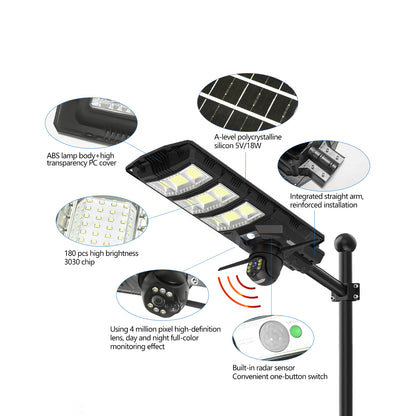 كاميرا CRONY VC88 4MP 1080P بالطاقة الشمسية مع اتصال 4G/Wi-Fi، وظيفة PTZ، رؤية ليلية بالأشعة تحت الحمراء، وتتبع الأجسام البشرية