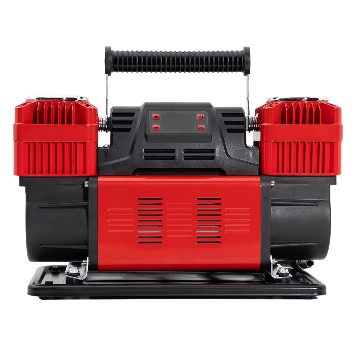 CRONY 12V Heavy-Duty Dual Cylinder Air Compressor, 150 PSI Portable Air Pump, 300 L/min Air Flow, 60mm × 2 Cylinders, Digital Pressure Gauge, Auto-Stop Function, Overload & Over-Temperature Protection, 8m Rubber Air Hose