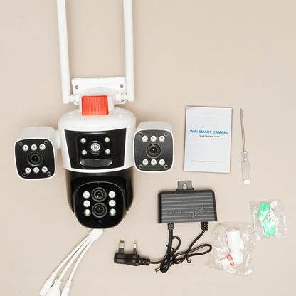 كروني WQQ849S-PW-8K-10X (تطبيق IPC360 للمنزل) كاميرا بأربع رؤوس