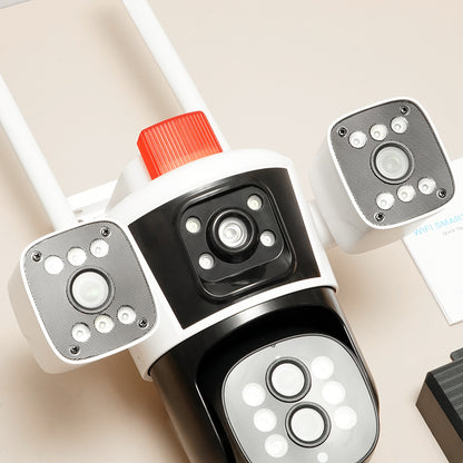 كروني WQQ849S-PW-8K-10X (تطبيق IPC360 للمنزل) كاميرا بأربع رؤوس