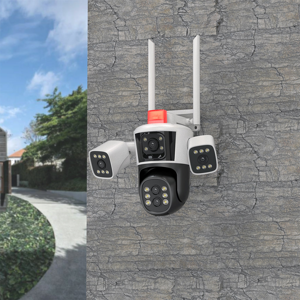 كروني WQQ849S-PW-8K-10X (تطبيق IPC360 للمنزل) كاميرا بأربع رؤوس