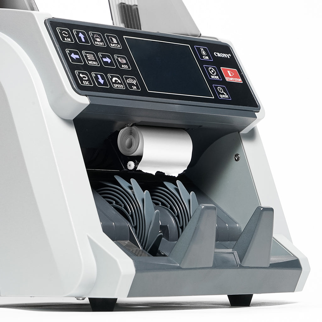 عداد فواتير متعدد الوظائف عالي الكفاءة CRONY WRM-995 مع التعرف على الرقم التسلسلي والتحقق من الأوراق النقدية عالية السرعة