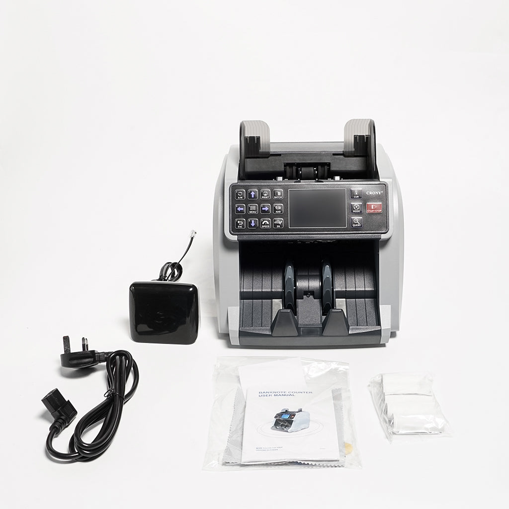 عداد فواتير متعدد الوظائف عالي الكفاءة CRONY WRM-995 مع التعرف على الرقم التسلسلي والتحقق من الأوراق النقدية عالية السرعة