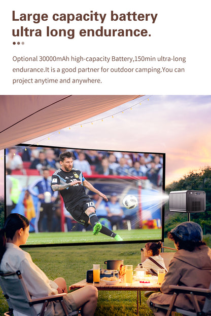 CRONY X5 4K 3D Projector with KTV BT speaker Smart Projector 1600ANSI Lumens 1080P FHD Portbale Home Theater Global Version Bluetooth MEMC RGB-LED Outdoor Beamer