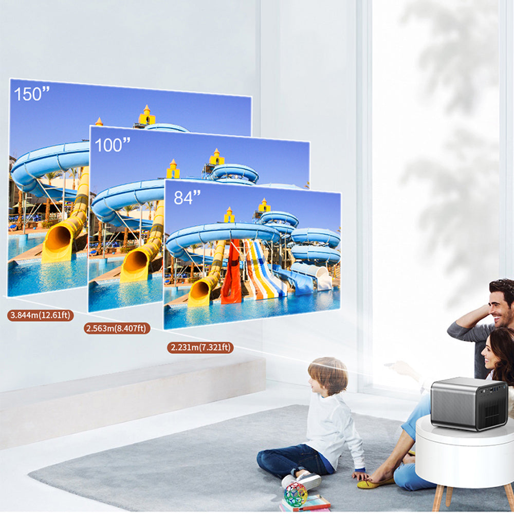 CRONY X5 4K 3D Projector with KTV BT speaker Smart Projector 1600ANSI Lumens 1080P FHD Portbale Home Theater Global Version Bluetooth MEMC RGB-LED Outdoor Beamer