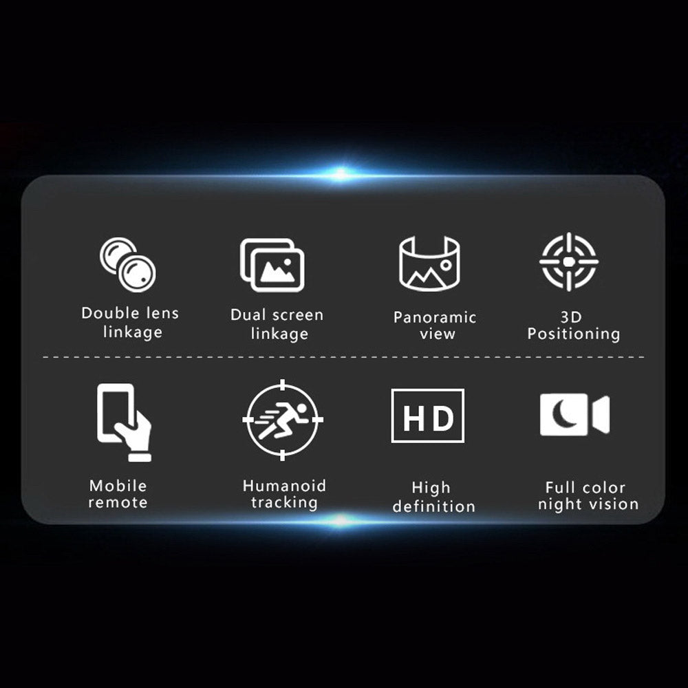 CRONY CG-Q821A واي فاي-4 ميجابكسل carecamPro APP كاميرا ربط مزدوجة بالكرة