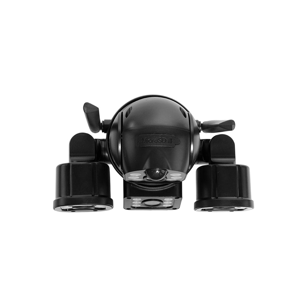 ضوء شارع شمسي CRONY XA11-WIFI-4K (تطبيق V380 PRO) كاميرا بثلاث رؤوس