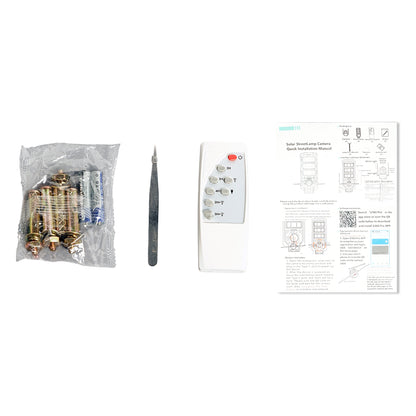 ضوء شارع شمسي CRONY XA11-WIFI-4K (تطبيق V380 PRO) كاميرا بثلاث رؤوس