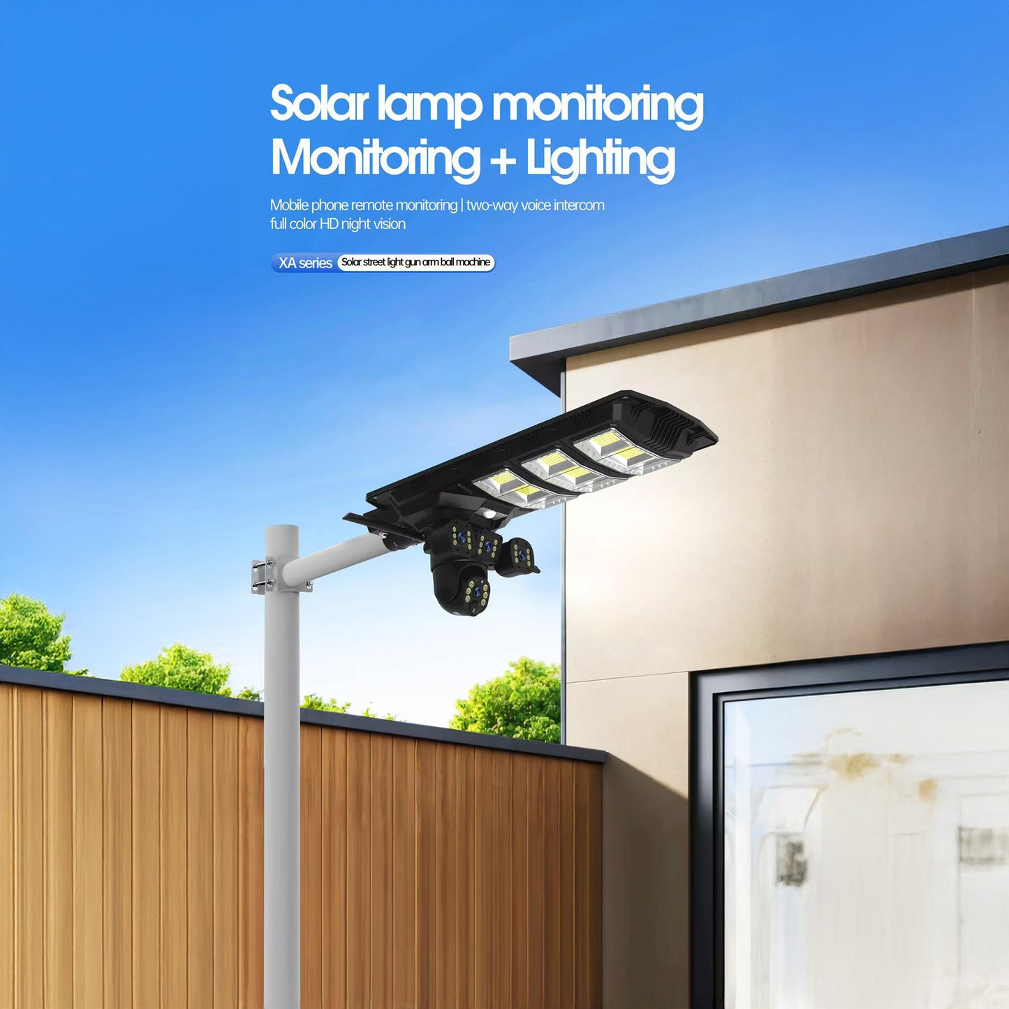 كاميرا CRONY XA12-4G-4K 4 ميجابكسل 1080 بكسل بالطاقة الشمسية مع اتصال 4G وظيفة PTZ رؤية ليلية بالأشعة تحت الحمراء صوت ثنائي الاتجاه