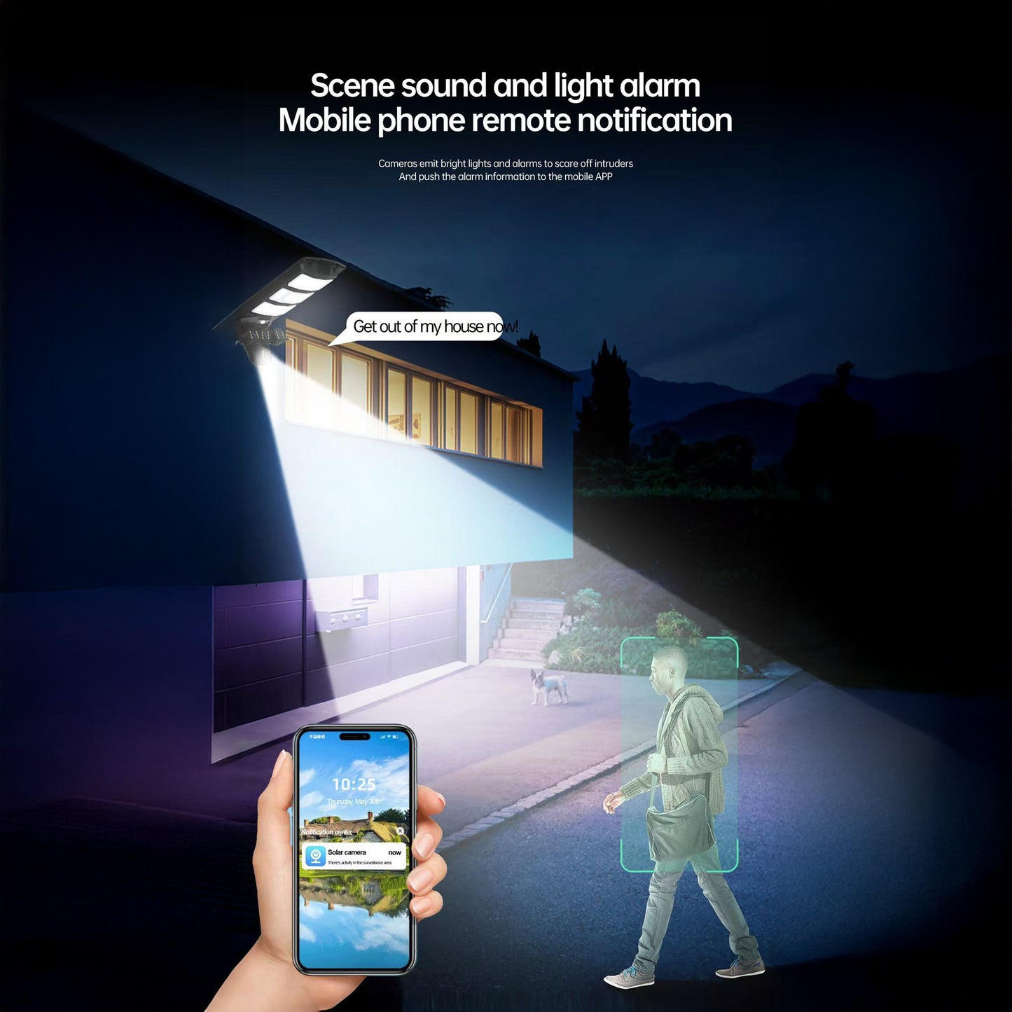 كاميرا CRONY XA12-4G-4K 4 ميجابكسل 1080 بكسل بالطاقة الشمسية مع اتصال 4G وظيفة PTZ رؤية ليلية بالأشعة تحت الحمراء صوت ثنائي الاتجاه