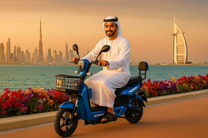 دراجة كرواني دبليو8 جولدن إيجل طويلة المدى، إطارات 14 بوصة، محرك 350 واط للكبار