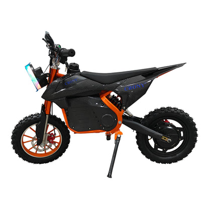 CRONY-09 Electric Dirt Bike 350W Motor, 36V 12Ah Battery, 14 Inch Off-Road Tires, Up to 36KM/H Speed, LCD Display, LED Headlight, Bluetooth Speaker, Electric Motorcycle for Outdoor Riding, Durable Design, 1 Year Motor Warranty