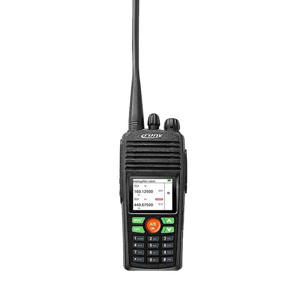 كروني 10 واط DT-8188 UHF جهاز اتصال لاسلكي احترافي بشاشة ملونة مزدوجة الجزء مدى 8-15 كم