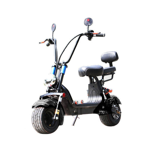 CRONY Small two seat big tires two wheels adult electric scooter Black Spider