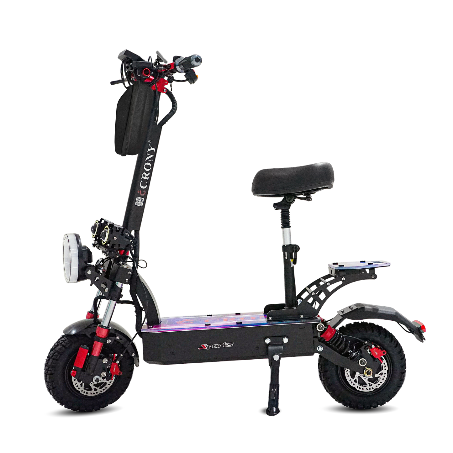 كروني DK-11 LED دراجة سكوتر كهربائية بعجلات عريضة 11 بوصة عالية التكوين E-Scoot