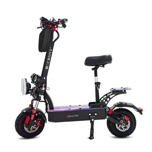 CRONY DK-11 LED 2800W high-performance E-Scoot bike built for power and stability. It features dual 2800W motors reaching speeds up to 95 KM/H, powered by a 60V 13AH lithium battery with a range of 25–40 KM